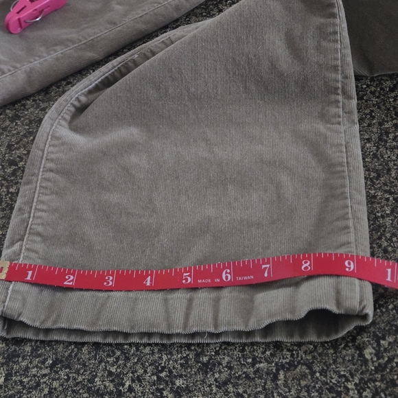 Coldwater Creek Women's 14 Tan Pinwale Corduroy Straight Leg Pants - Picture 15 of 16